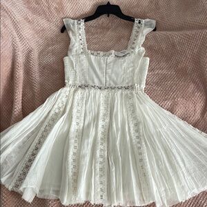 Free People Sleeveless Square Neck Fit and Flare Dress